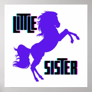 Affiche Petite soeur Pony pourpre