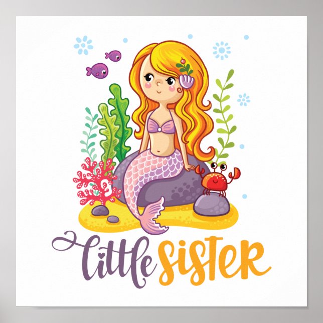 Affiche Petite Sœur 🧜‍♀️ Sirène (Devant)