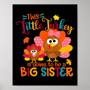 Affiche Petite Turquie Grosse Soeur Mignonne Automne Thank