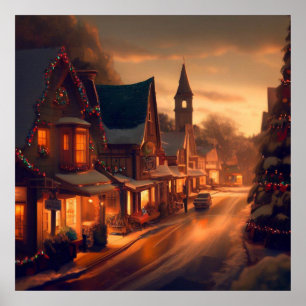 Affiche Petite ville de Noël 1