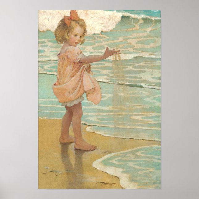 Affiche Petites gouttes d'eau par Jessie Wilcox-Smith (Devant)