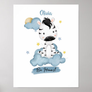 Affiche Petites Leçons Zèbre des Nuages
