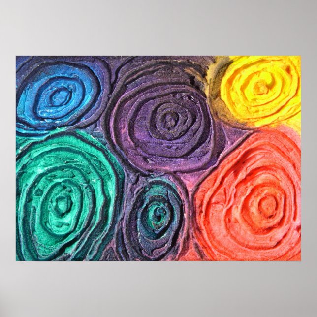 Affiche Petites sphères de couleur (Devant)