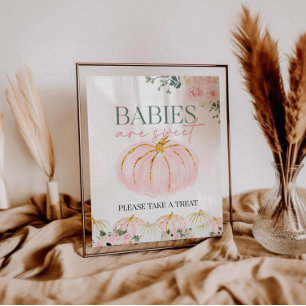 Affiche Petits bébés Citrouilles sont signes doux