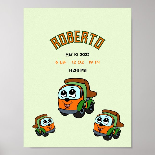 Affiche Petits camions (Devant)