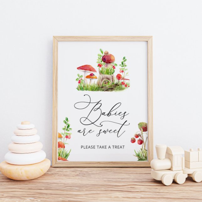 Affiche Petits champignons sauvages Les bébés sont de l'af (Créateur téléchargé)