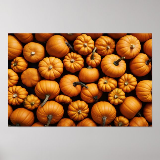 Affiche Petits citrouilles pour Halloween (Devant)