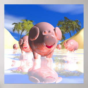 Affiche Petits cochons