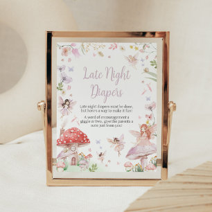 Affiche Petits Diapositives Fairy Whimsical Dernière Nuit