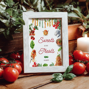 Affiche Petits friandises pour Baby Shower Meatball
