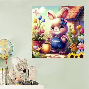 Affiche Petits lapins