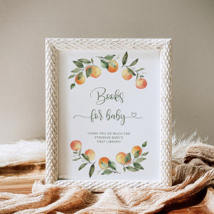 Affiche Petits livres d'aquarelle cuite pour bébé