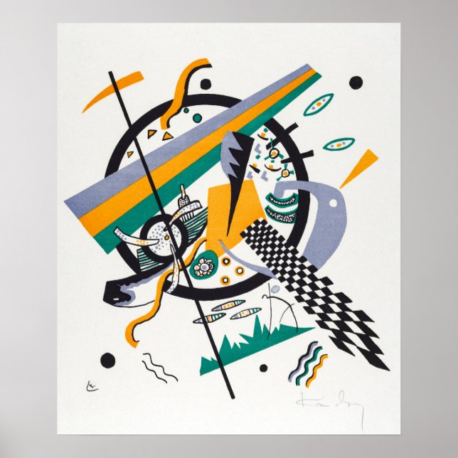 Affiche Petits Mondes IV par W. Kandinsky (Devant)