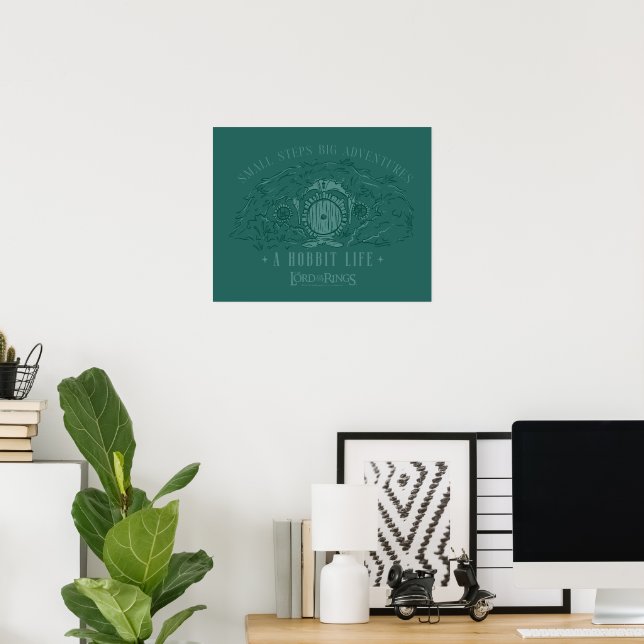 Affiche Petits pas, grandes aventures - Une vie de Hobbit (Bureau à domicile)