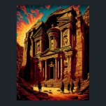 Affiche Petra Jordan s'interroge sur l'art pop du monde<br><div class="desc">Représentation artistique pop art de Petra Jordan, célébrez la beauté de l'une des Sept Merveilles du Monde avec cette représentation vibrante et colorée pop art de Petra, Jordanie. Parfait pour décorer votre maison ou votre bureau, cet imprimé vous transportera à chaque fois que vous le regardez dans la magnifique ville...</div>