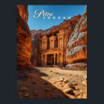 Affiche Petra, Jordanie : Iconic Red Rock Temple<br><div class="desc">Découvrez la beauté antique de Petra,  en Jordanie,  avec cette affiche vibrante représentant le temple emblématique niché au milieu de profondes formations rocheuses rouges. Des couleurs plates et une typographie audacieuse soulignent la grandeur historique de ce site archéologique de renommée mondiale.</div>