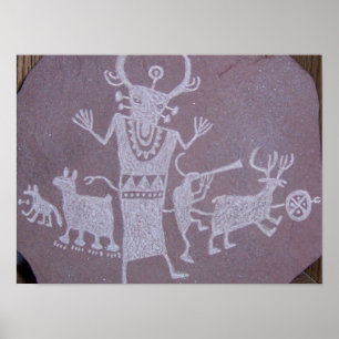 Affiche Petroglyphe