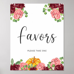 Affiche peu de citrouille est sur le chemin de la chute Fa