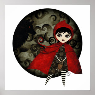 Affiche peu de copie rouge tba de toile de capuccine