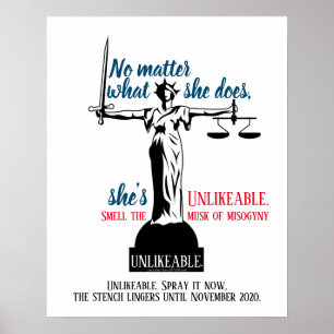 Affiche Peu importe ce qu'elle fait elle est improbable po