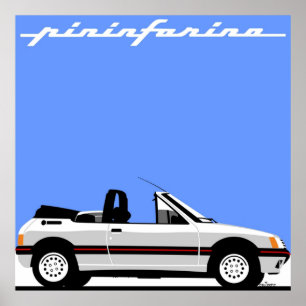 Affiche Peugeot 205 CTI