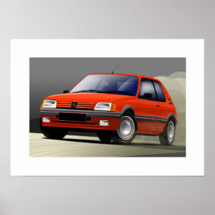 Affiche Peugeot 205 GTI