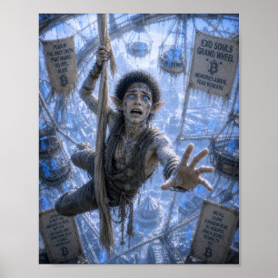 Affiche Peur / Gymnaste aérien / Grande roue
