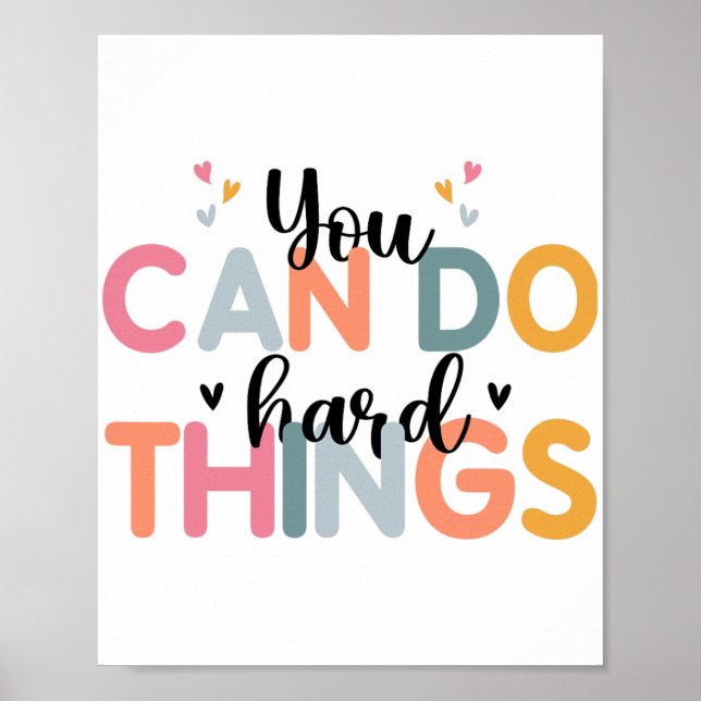 Affiche Peuvent faire des choses difficiles Test Jour Ense (Devant)