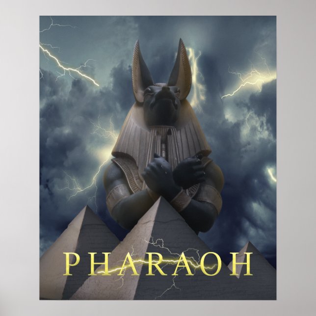 Affiche Pharaon | Pyramides | Thon d'or | ART NUMÉRIQUE (Devant)