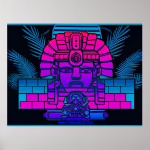 Affiche Pharaon Synthwave