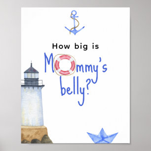 Affiche Phare à l'aquarelle - Quelle est la taille du vent