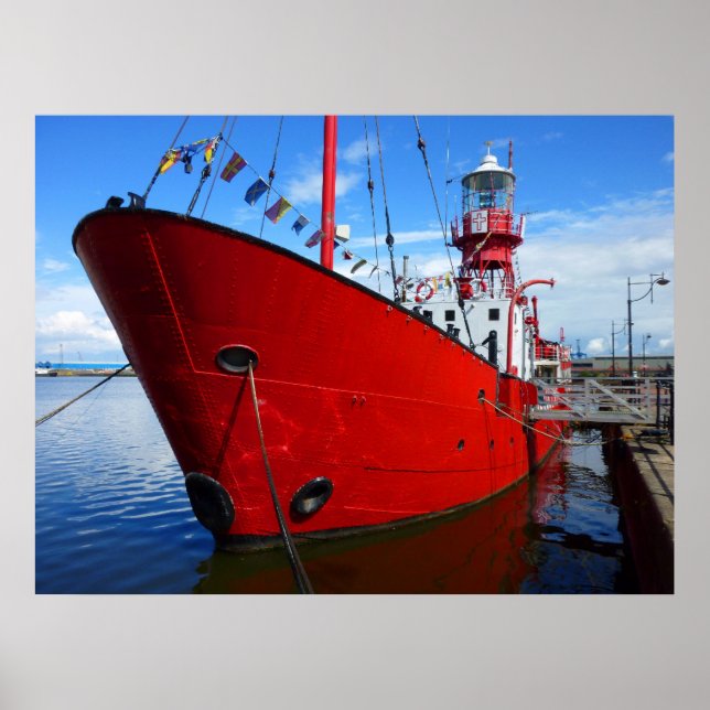 Affiche Phare, Cardiff Bay, Cardiff, Pays de Galles (Devant)