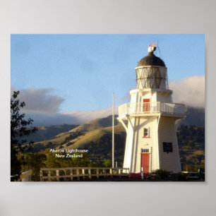 Affiche Phare d'Akaroa