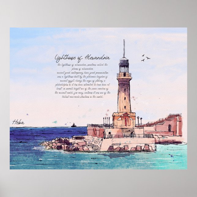 Affiche Phare d'Alexandrie (Devant)