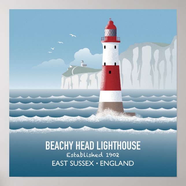 Affiche Phare de Beachy Head (Devant)