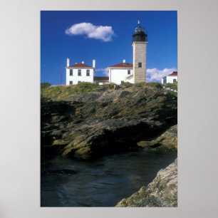 Affiche Phare de Beavertail Jamestown Rhode Island