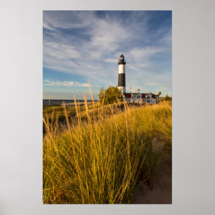 Affiche Phare De Big Sable Point Sur Le Lac Michigan