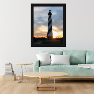 Affiche Phare de Cape Hatteras au coucher du soleil
