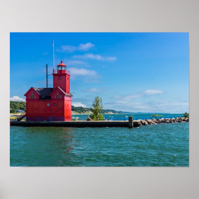 Affiche Phare de Holland Harbour (Devant)