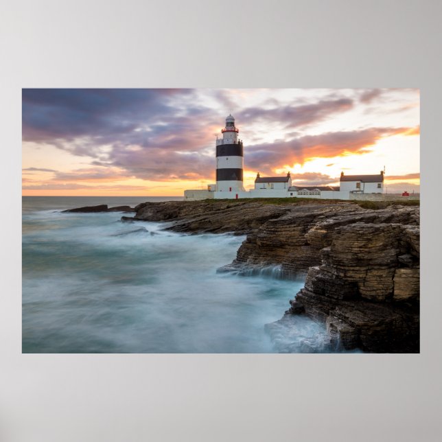 Affiche Phare de Hook, Tête de Hook, Irlande (Devant)