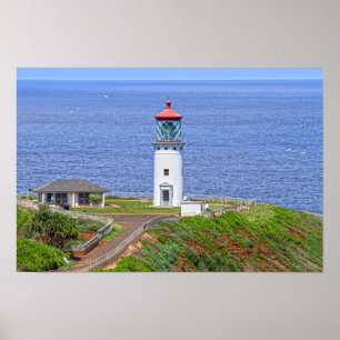 Affiche Phare de Kilauea sur Kauai, Hawaï