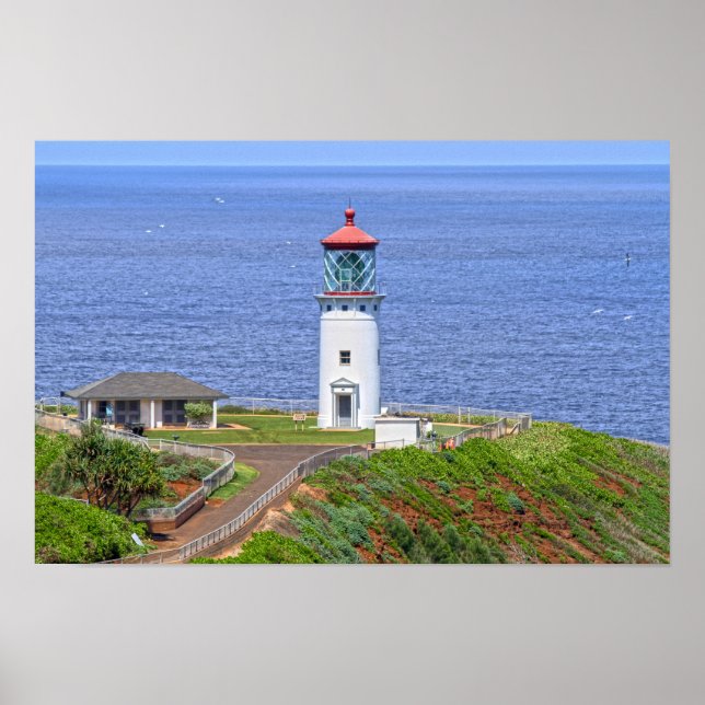 Affiche Phare de Kilauea sur Kauai, Hawaï (Devant)