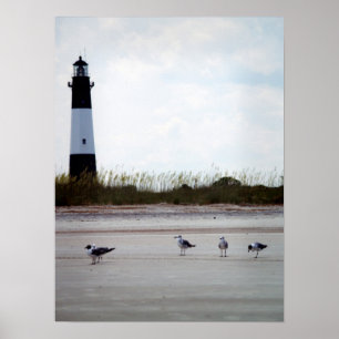 Affiche Phare de la Géorgie