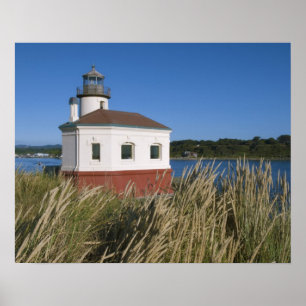 Affiche Phare de la rivière Coquille, Oregon, États-Unis