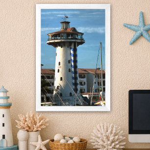 Affiche Phare de Marina Vallarta 0948 Peinture Art