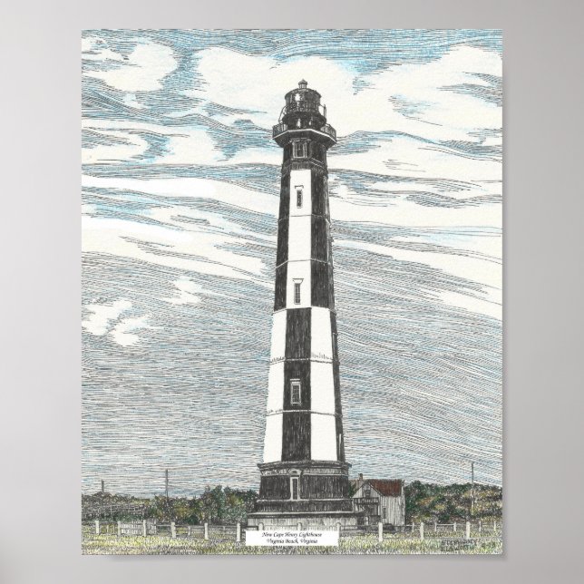 Affiche Phare de New Cape Henry (Devant)
