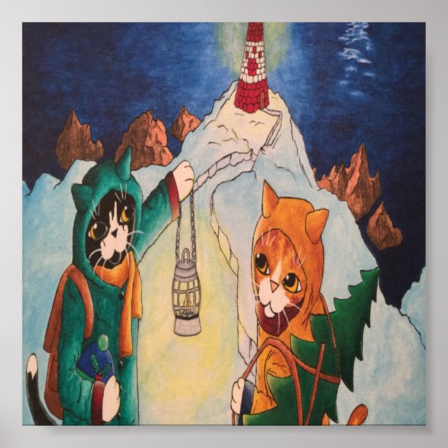 Affiche Phare de Noël chez Night Cats (Devant)