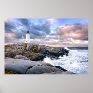 Affiche Phare de Peggy's Cove