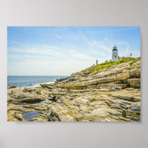 Affiche Phare de Pemaquial Point Coastal Maine