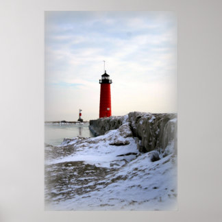 Affiche Phare de Pierhead, Kenosha Wisconsin